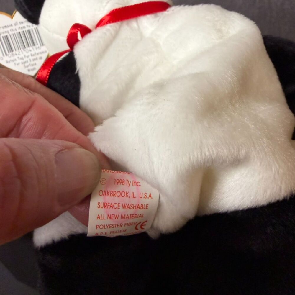 Ty Beanie Baby Fortune Panda Bear Plush 1998 w/ Hang Tag Retired Vintage - Picture 8 of 16
